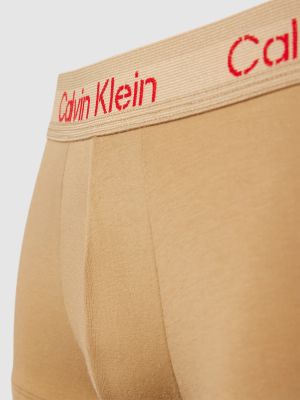 Bokserki slim fit Calvin Klein Underwear pomarańczowe