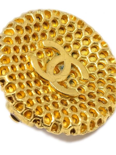 Ohrring mit geknöpfter Chanel Pre-owned gold