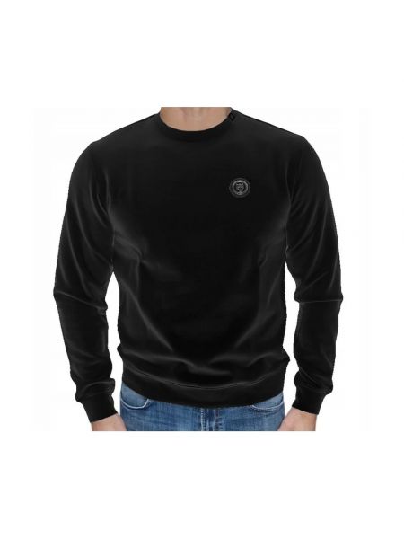 Sportlich sweatshirt mit rundhalsausschnitt Plein Sport schwarz