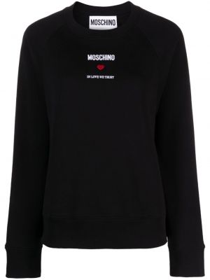 Sweatshirt aus baumwoll Moschino schwarz
