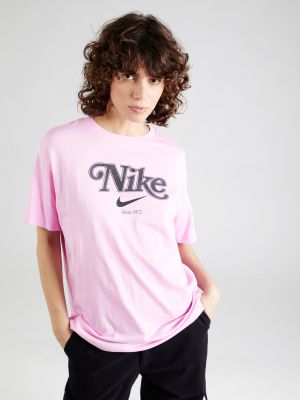 Majica s melange uzorkom Nike Sportswear crna
