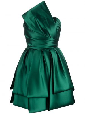 Sukienka koktajlowa Alberta Ferretti zielona