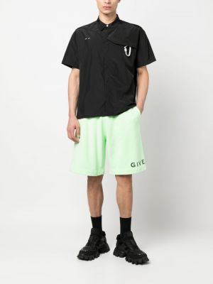 Raštuotos šortai Givenchy žalia