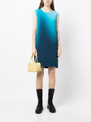 Šaty bez rukávů s přechodem barev Ermanno Scervino modré