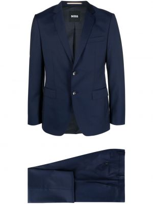 Vlněný oblek Boss modrý