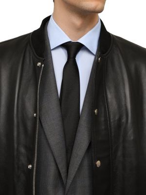 Шелковый галстук Giorgio Armani черный