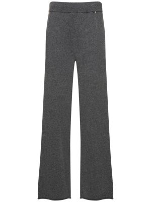 Pletené kašmírové kalhoty Extreme Cashmere šedé