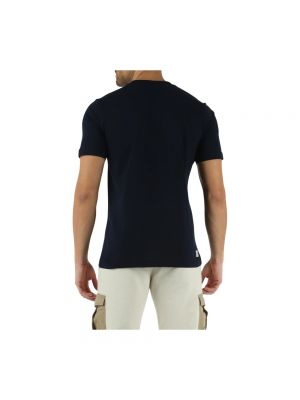 Camiseta de algodón Aeronautica Militare azul