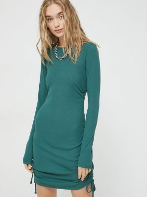 Uska mini haljina Hollister Co. zelena