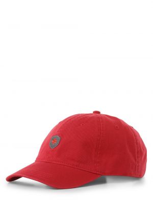 Czerwona czapka z daszkiem bawełniana Wellensteyn