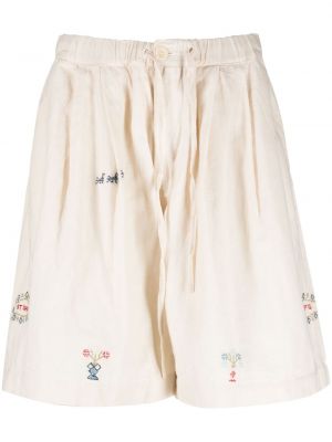 Kratke hlače z vezenjem Story Mfg. bela