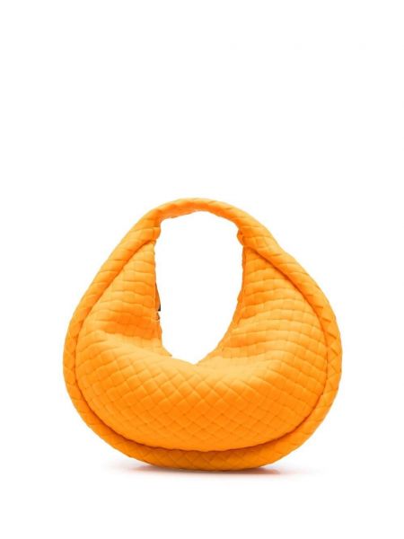 Τσάντα ώμου Bottega Veneta πορτοκαλί