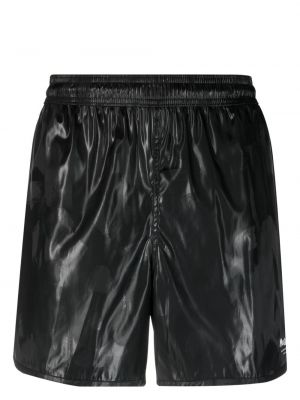 Kratke hlače iz žakarda Alexander Mcqueen črna