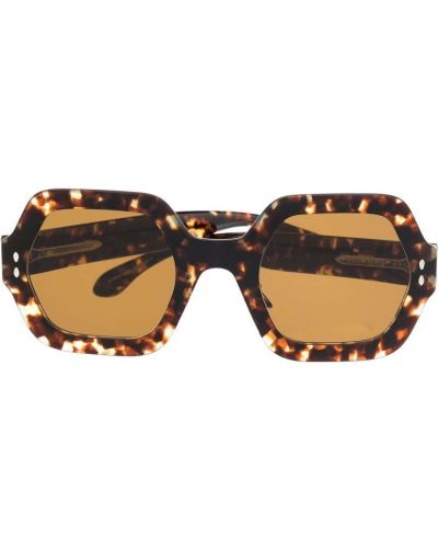 Oversize слънчеви очила Isabel Marant Eyewear кафяво