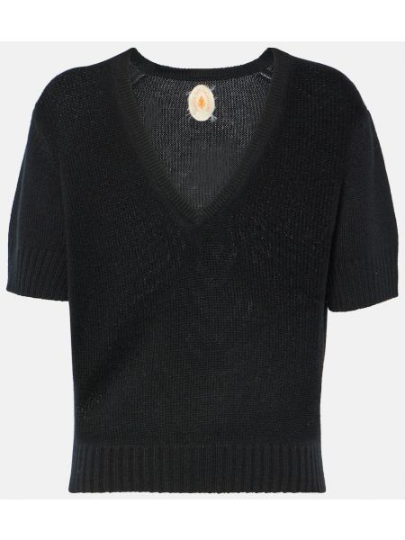Кашемировый свитер Jardin Des Orangers черный
