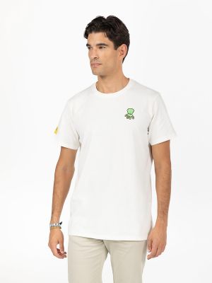 Camiseta manga corta Elpulpo blanco