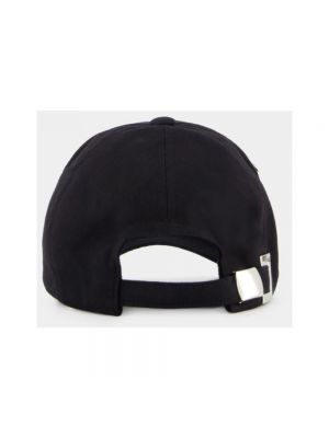 Sombrero de algodón Balmain negro