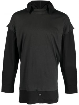 T-krekls ar kapuci Mm6 Maison Margiela melns