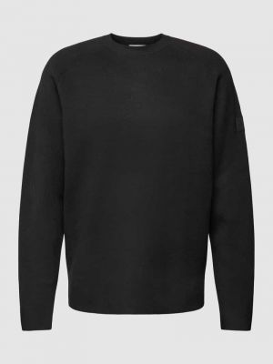 Dzianinowy sweter Ck Calvin Klein czarny