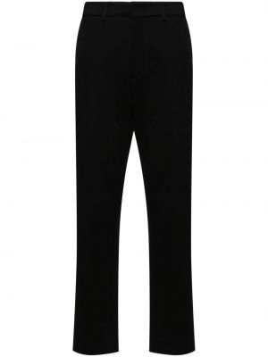 Rovné kalhoty jersey Moncler černé