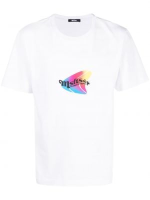Тениска с принт Msftsrep бяло