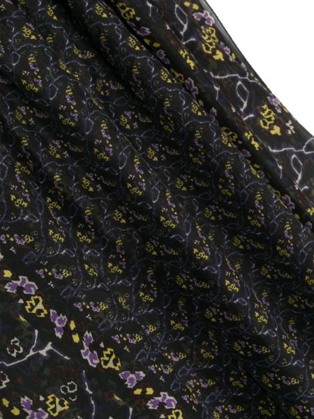 Echarpe à imprimé à motifs abstraits Isabel Marant noir