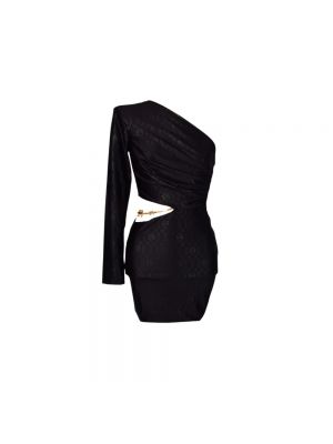 Sukienka mini z nadrukiem asymetryczna Elisabetta Franchi
