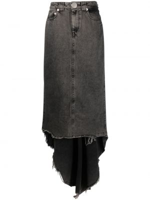 Asimetrična traper suknja Vaquera siva