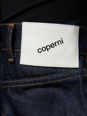 Bavlněné kalhoty Coperni modré