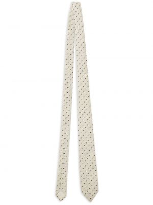 Жакардова вратовръзка на точки Burberry бяло
