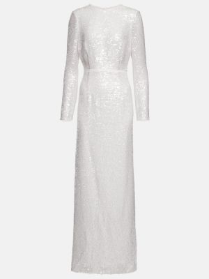 Dlouhé šaty Erdem bílé