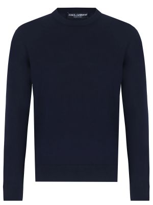 Шерстяной свитер Dolce & Gabbana синий