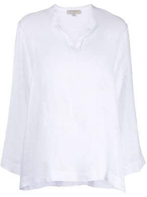 Λινή μπλούζα Antonelli λευκό