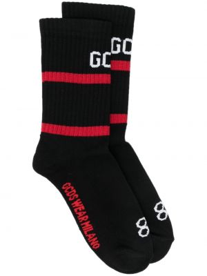 Чорапи с принт Gcds черно