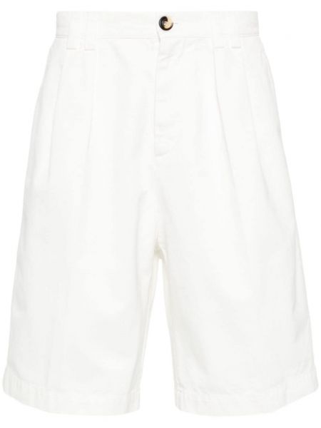 Bermudas plissées Brunello Cucinelli blanc