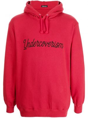 Hoodie con stampa Undercoverism rosso