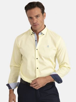 Рубашка на пуговицах Sir Raymond Tailor желтая