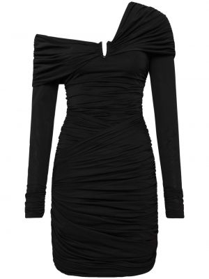 Asimetrična koktejl obleka Rebecca Vallance črna