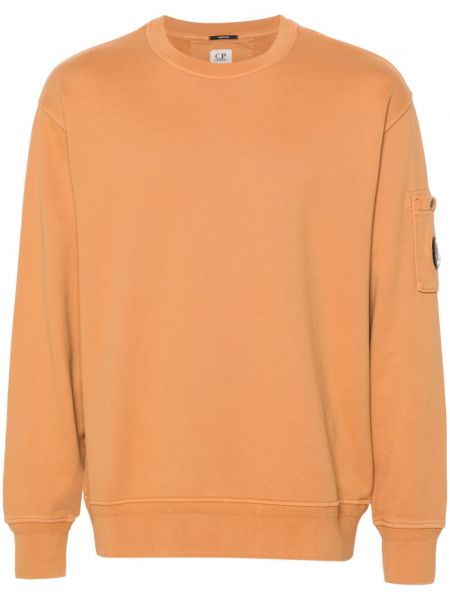Sweatshirt aus baumwoll C.p. Company orange