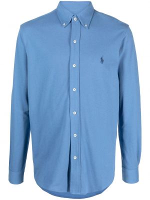 Flisas medvilninis polo marškinėliai su kailiu Polo Ralph Lauren