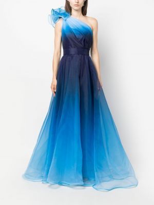 Večerní šaty s přechodem barev Ana Radu modré