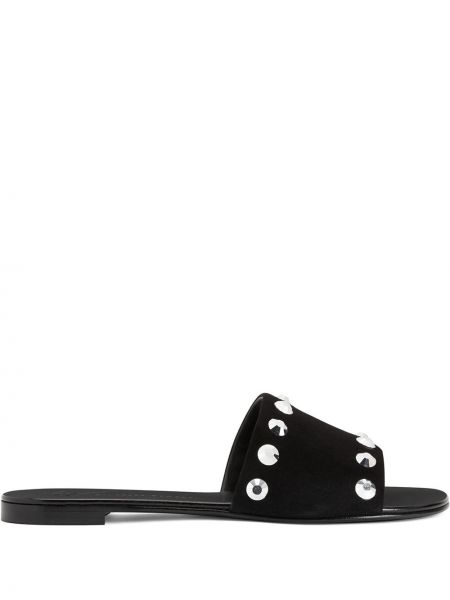 Sandalias de cristal Giuseppe Zanotti negro