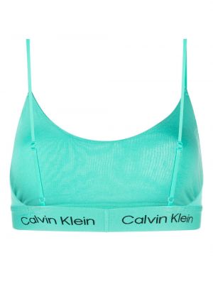 Kokvilnas bralette Calvin Klein zaļš