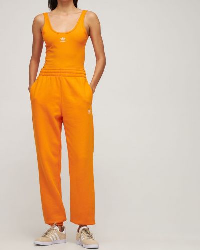 Pantaloni Adidas Originals portocaliu