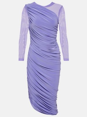 Платье миди из джерси Norma Kamali фиолетовое