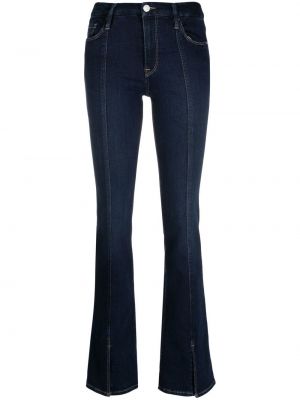Zvonové džíny s vysokým pasem Frame modré