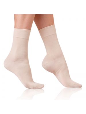 Памучни чорапи Bellinda бежово