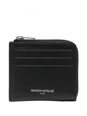 Kožená peněženka Maison Kitsuné