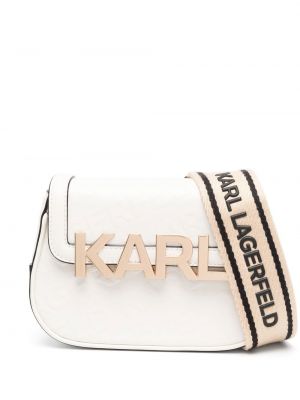 Crossbody väska Karl Lagerfeld vit