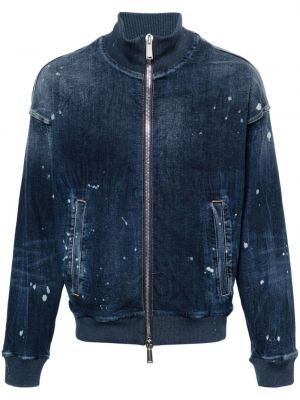 Traper jakna s printom Dsquared2 plava